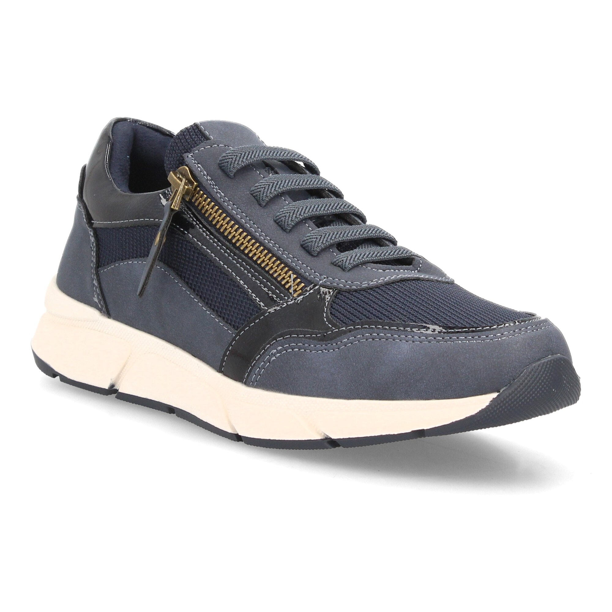 Zapatillas deportivas con cremallera lateral para mujer