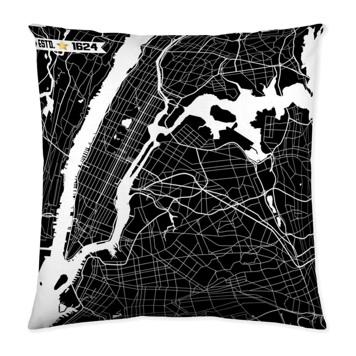 Funda de Cojín Estampado - Con Cremallera - Sin relleno - 100% Algodón - District