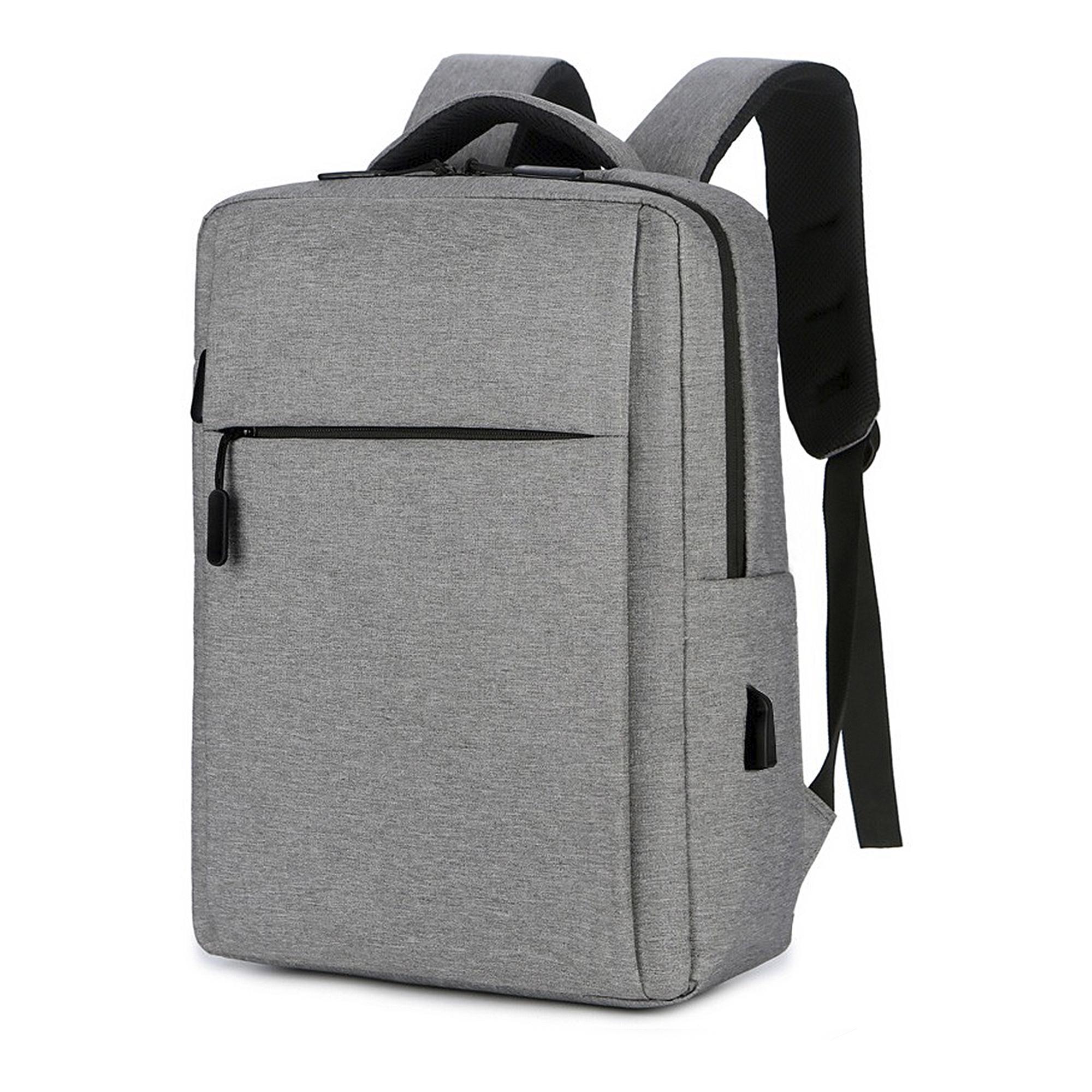 DAM Mochila para Laptop con interfaz de carga USB. 29x12x41 Cm. Color: Gris