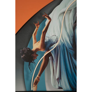 STAMPA C/LED SU TELA DANCER CM 60X3,5X90 (APPLICAZIONE 3D ACRILICO)
