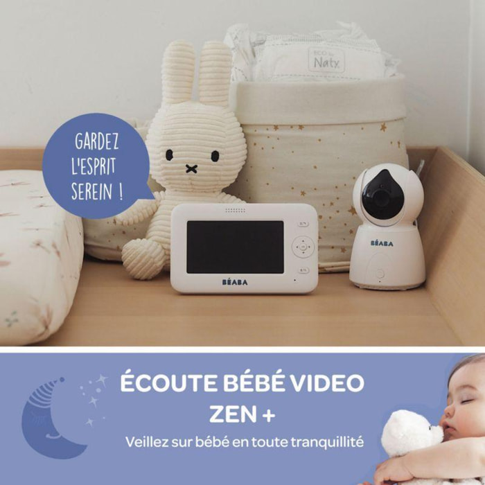 Babyphone BEABA Ecoute bébé avec vidéo zen+