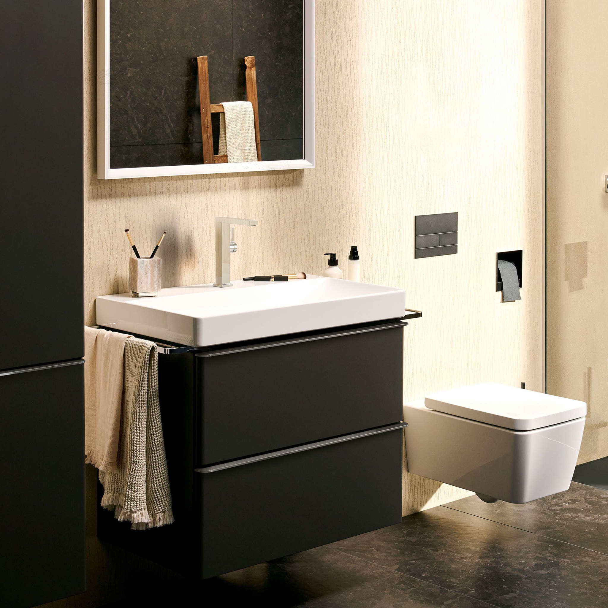 Mitigeur lavabo Tecturis E 210 Fine EcoSmart+ bonde clic-clac, Chromé