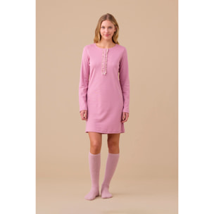 Camicia da notte donna caldo cotone articolo quadretto. Noidinotte