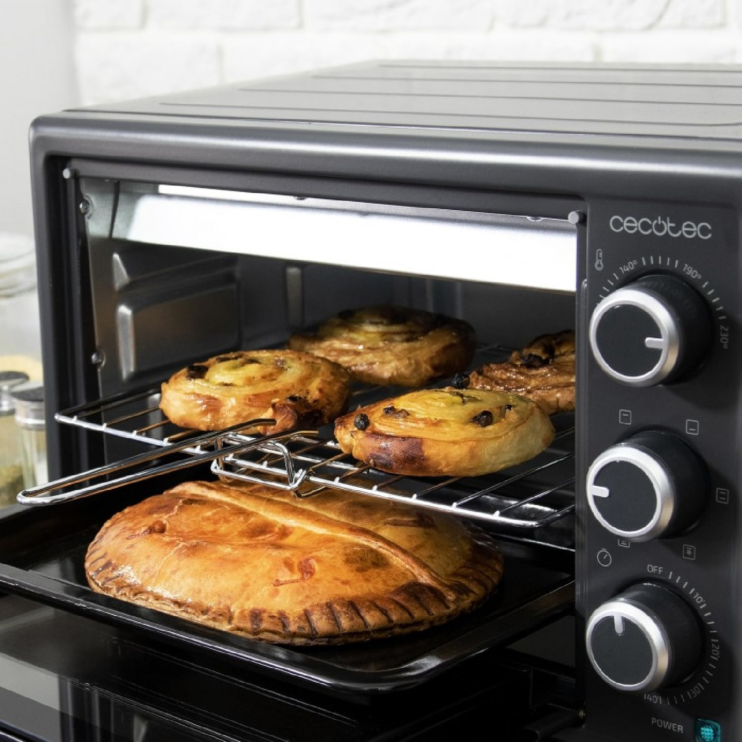 Cecotec Mini-four Mini-four Bake&Toast 2600 Black 4Pizza