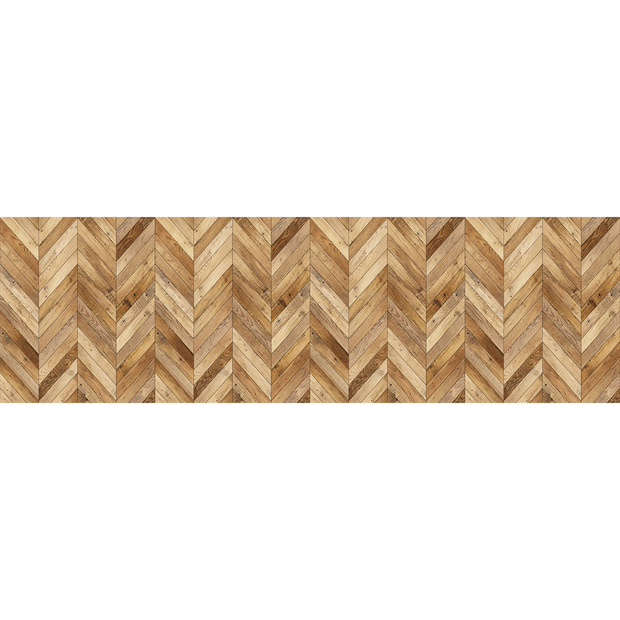 Revêtement sticker sol - CHEVRONS BOIS MIXTE - Rouleau adhésif Protection Anti-dérapant
