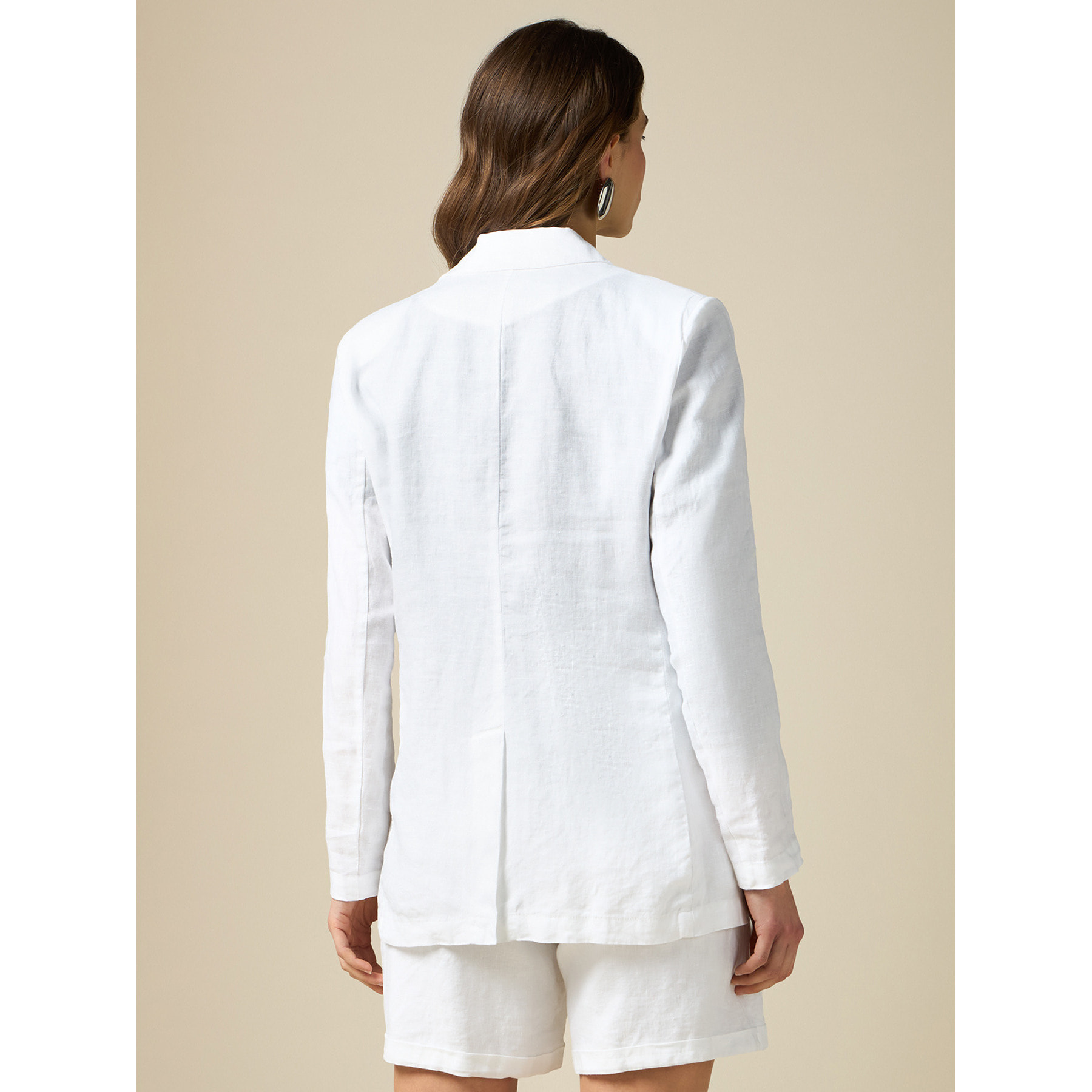 Oltre - Blazer in puro lino - Bianco