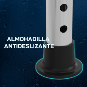 Taburete de Ducha Silla Ducha Personas Mayores con Altura Regulable Taburete Baño de Aluminio Antideslizante Carga 135 kg para Ancianos y Discapacitados Negro