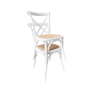 Chaise de bistrot vintage bois (lot de 2) BELLEVILLE