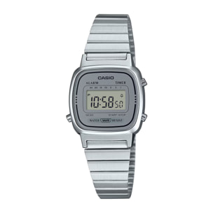 Reloj Casio LA670WA-7 Mujer Digital Cuarzo con Correa de Acero inoxidable
