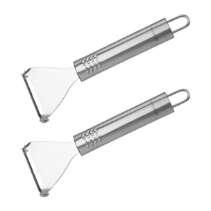 Lot de 2 rasoirs à légumes inox Fackelmann Ovale