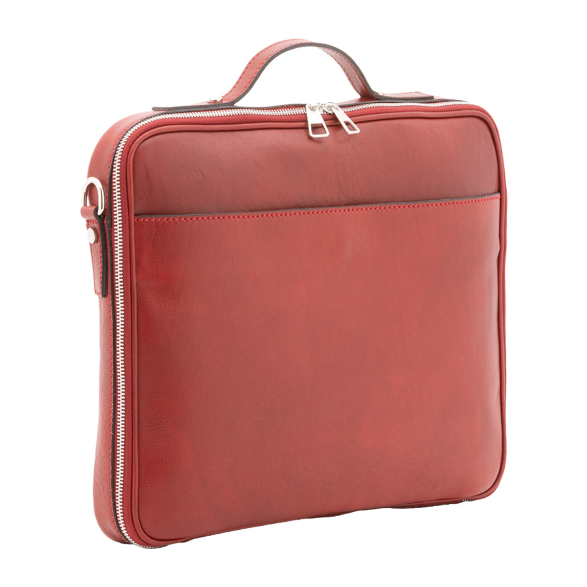 Borsa a mano  unisex In Vera pelle Made in Italy 38x32x6 cm