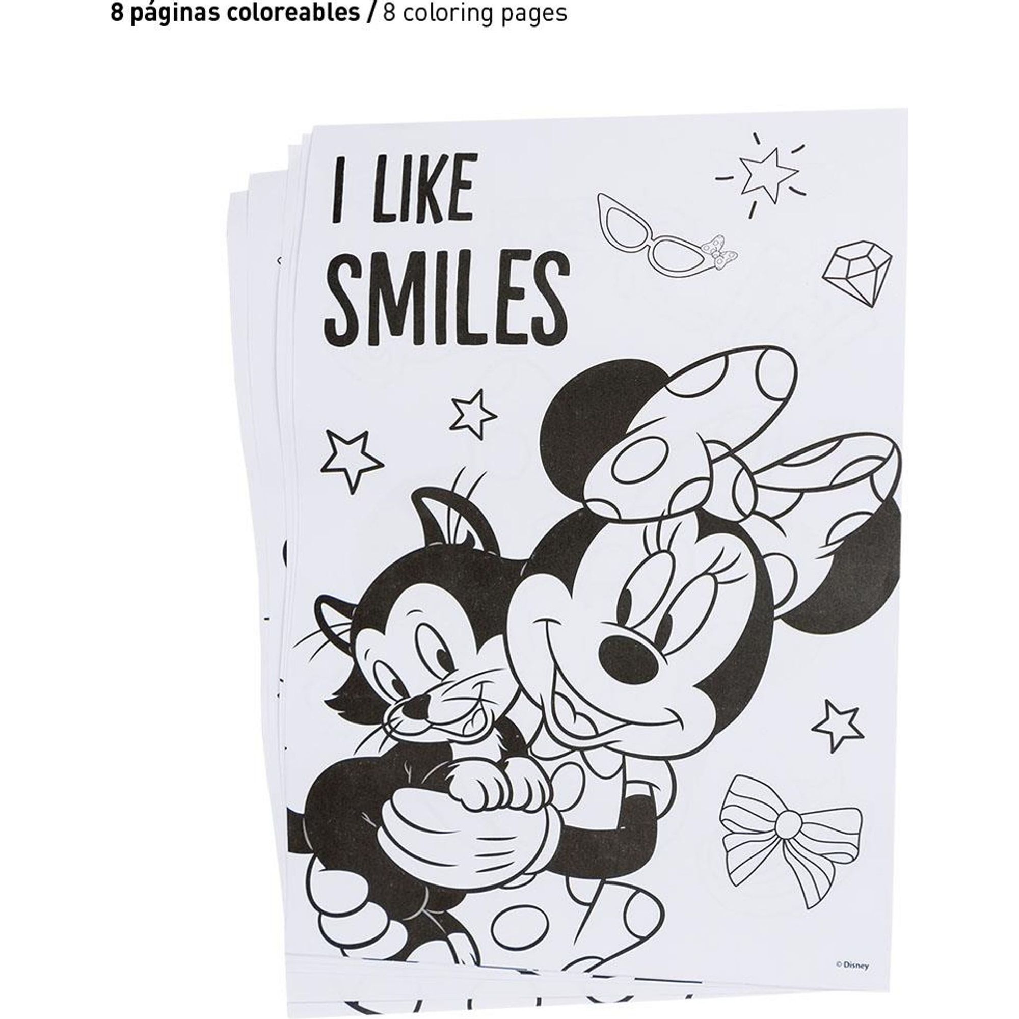 Set Papelería Coloreable Minnie