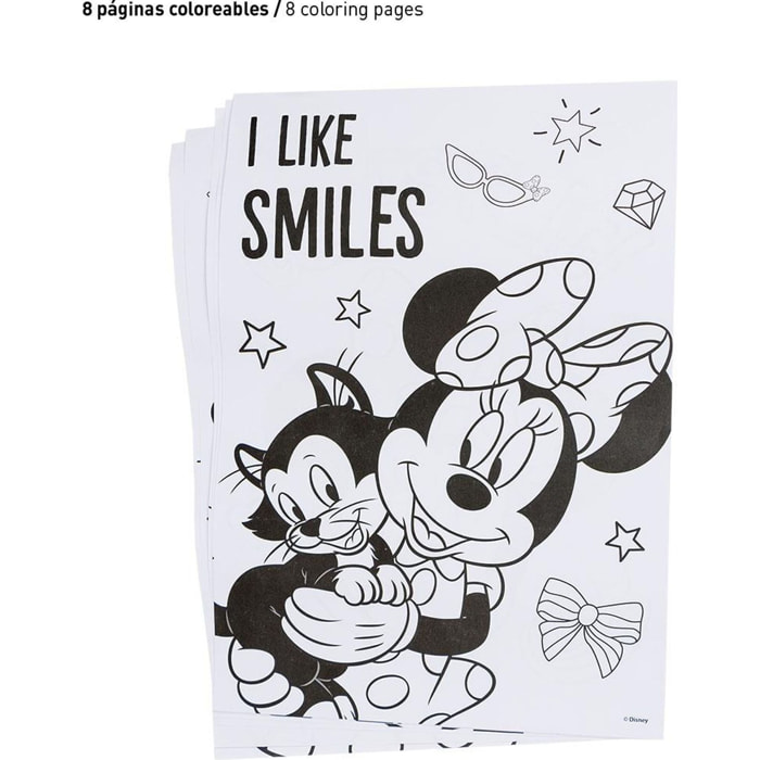 Set Papelería Coloreable Minnie