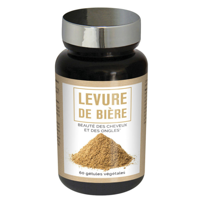 NUTRIEXPERT - Levure de bière - Beauté et santé des cheveux et des ongles - Concentré de nutriments - 60 gélules végétales - Cure 30j