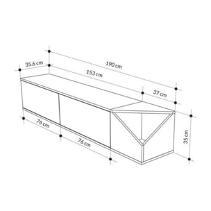 Mueble Tv Aulos 2 Puertas