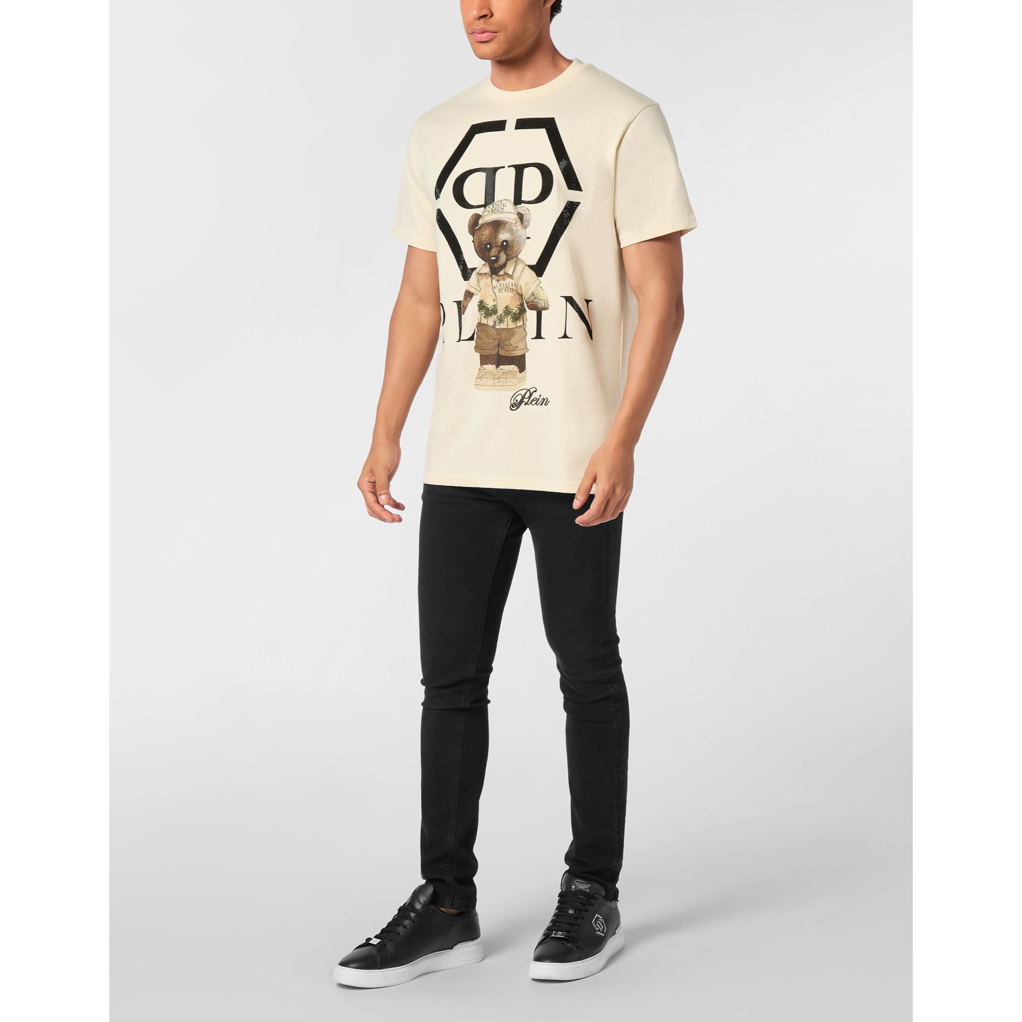 PHILIPP PLEIN T-Shirt Round Neck Ls TEDDY