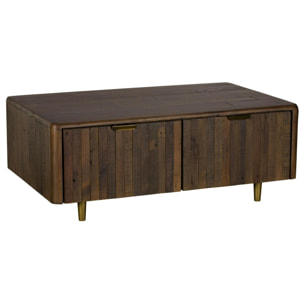 Table basse bois recyclé brun QUEENSTOWN