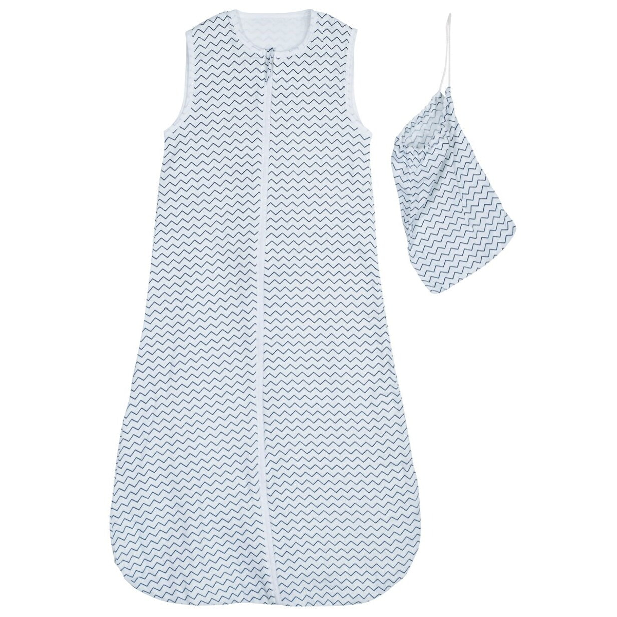 Gigoteuse lange en coton bio blanc