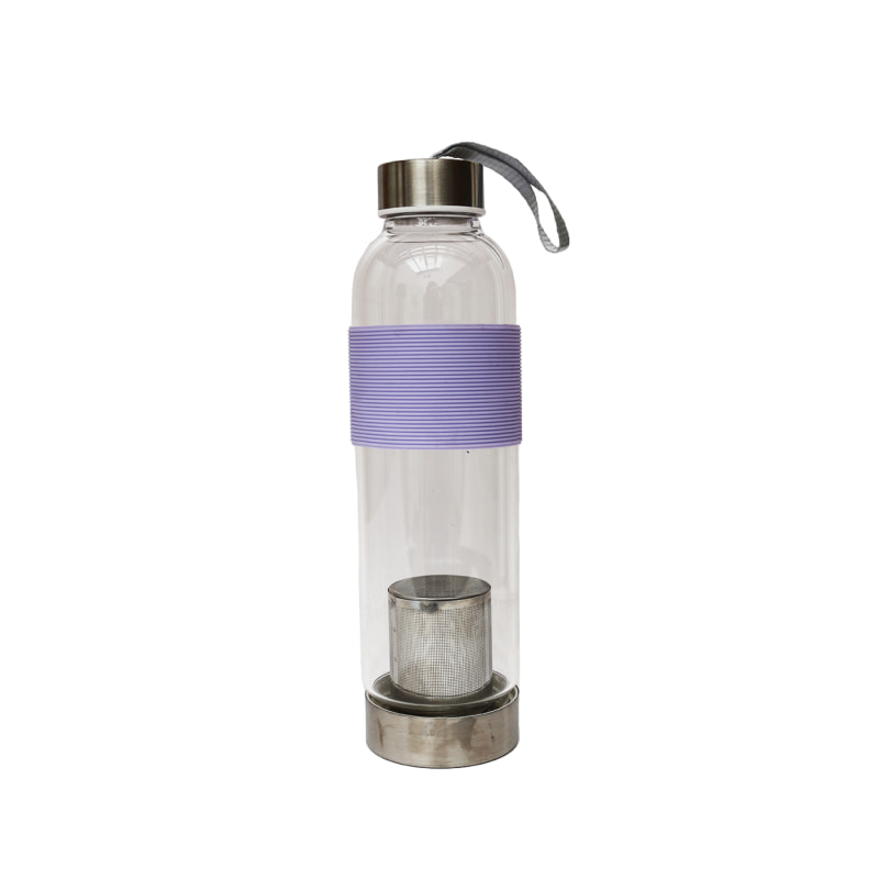 Gourde en verre avec infuseur intégré