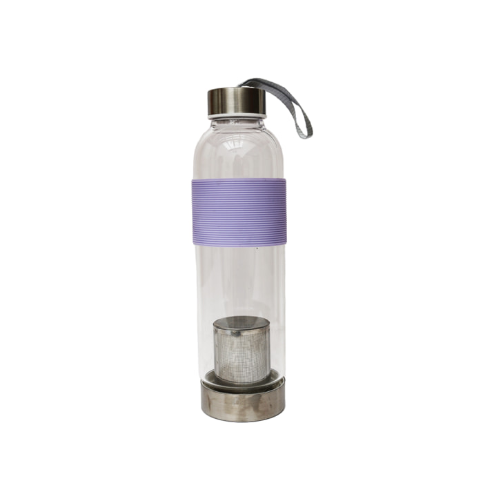 Gourde en verre avec infuseur intégré