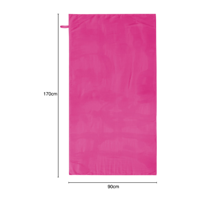 Telo Mare In Microfibra Disegno Fluo Tinta Unita