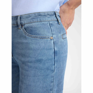 Elena Mirò - Jeans cropped de pierna ancha - Light - blue