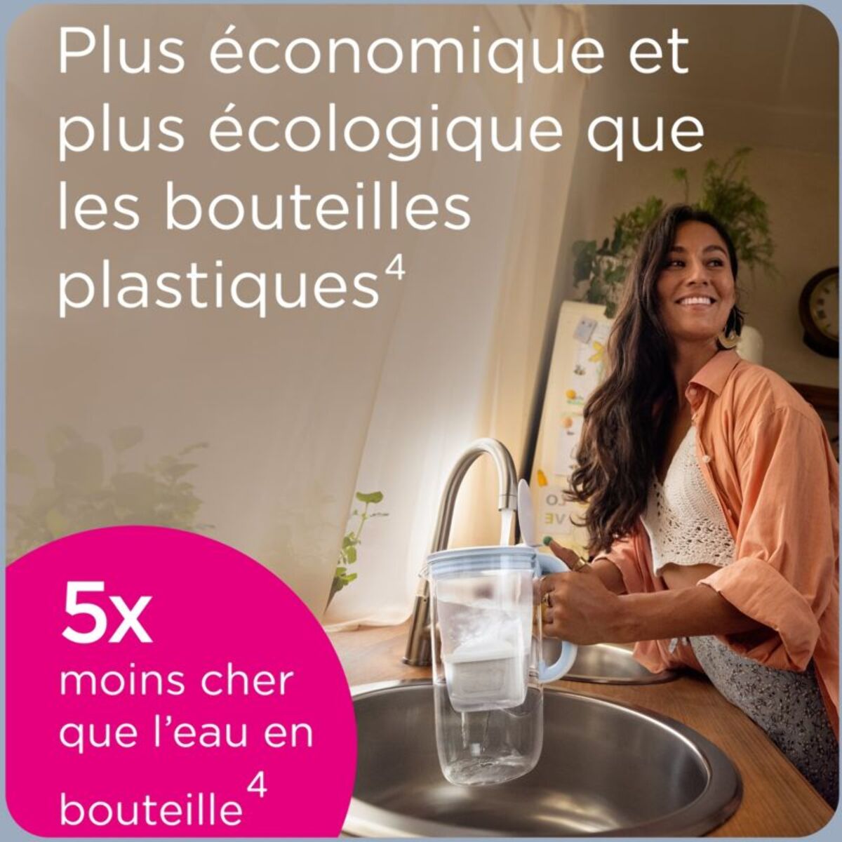 Carafe filtrante BRITA Essential bleu minéral