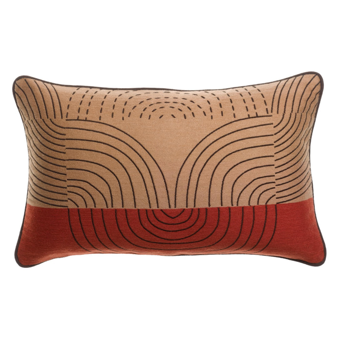 Coussin brodé Etna