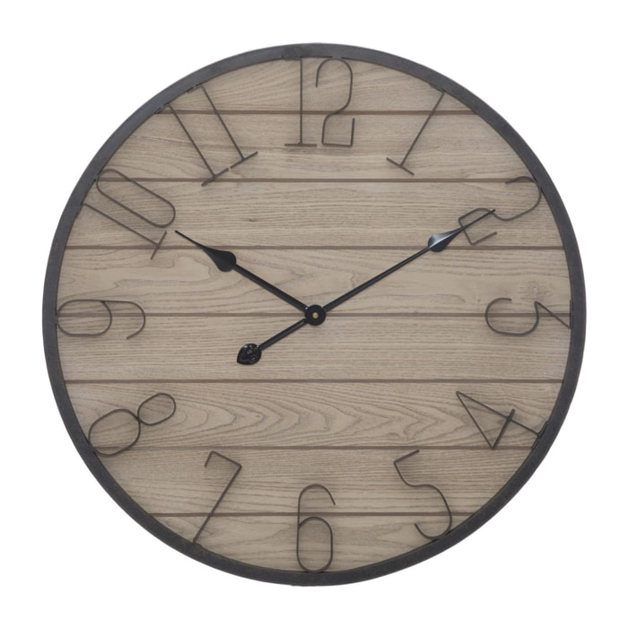 OROLOGIO DA MURO WOOD OFFICINE55 MARRONE