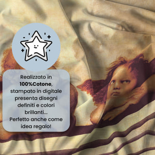 PARURE COPRIPIUMINO SOGNI D'AUTORE, Stampa Digitale, 100% Cotone, Made in Italy - 59