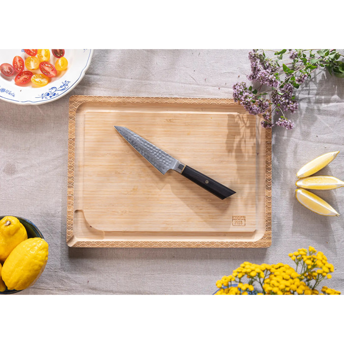 Couteau Universel Petty Bunka | Lame 135 mm | Acier Inoxydable Japonais San-Mai