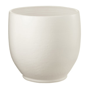 J-Line Cachepot Ying Ceramique Blanc Medium