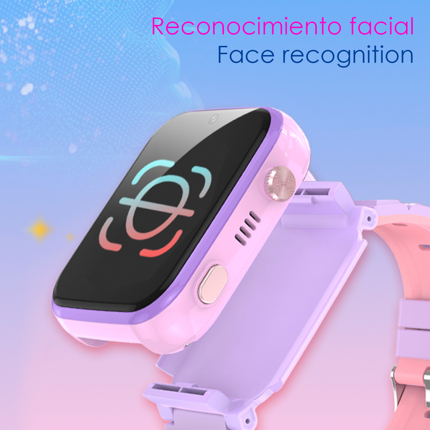 Smartwatch per bambini Telefono T45 4G Android 8.1. Connettività GPS, WIFI, LBS. Riconoscimento facciale.