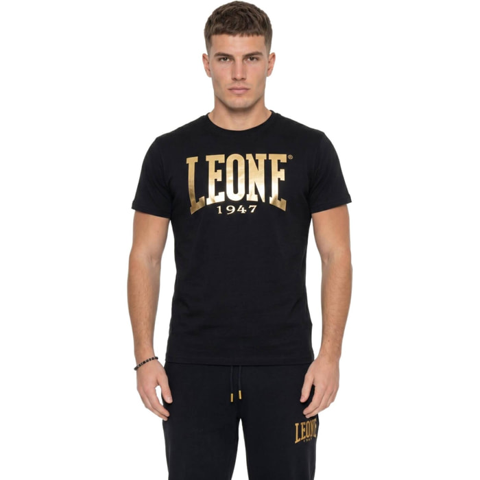 Camiseta de manga corta dorada para hombre