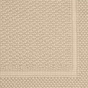 Tapis de bain pur coton 1700 g/m² uni beige Antica lin