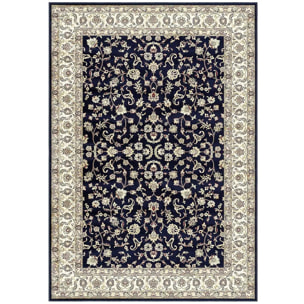 Tappeto arredo orientale persiano heriz 7061 blu
