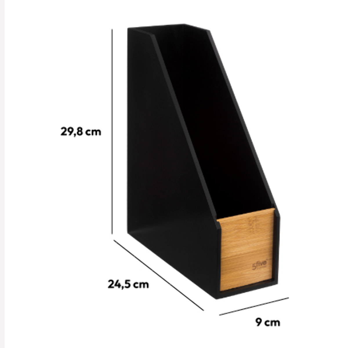 Range-revues bambou Noir Bava