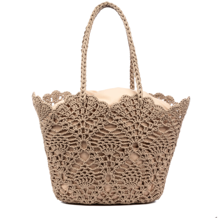 Zelbio bolso de hombro mujer. Fabricado en algodón.