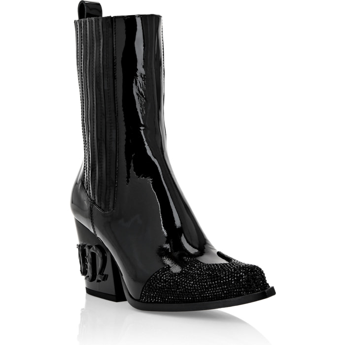 PHILIPP PLEIN Boots Mid Flat GOTHIC PLEIN