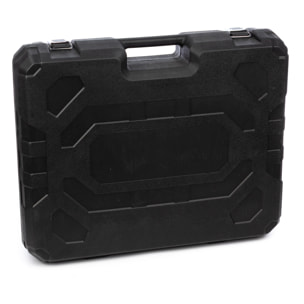 Set di 4 strumenti elettrici, smerigliatrice angolare, martello perforatore, trapano e chiave a impatto.