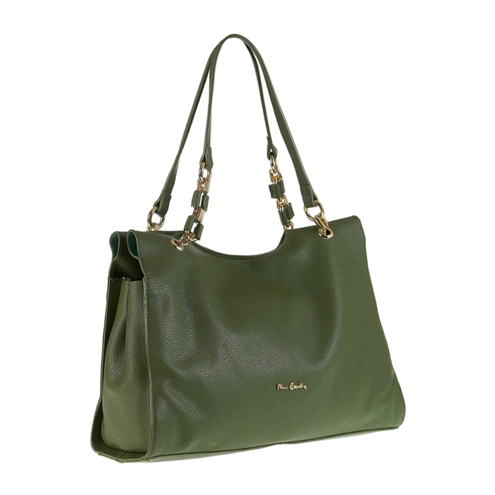 Borsa a spalla da donna Made in Italy - Modello Zelia Elite - 100% pelle - 38.0 x 26.5 x 12.0 cm