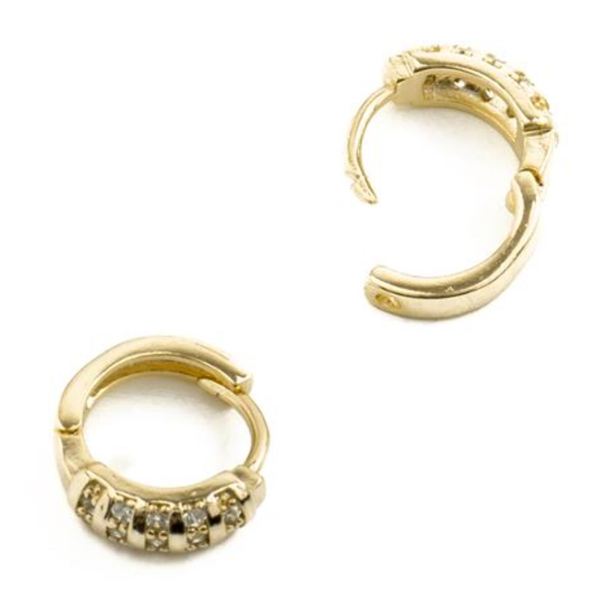 Pendientes Lux by Lux acabados baño oro 18K