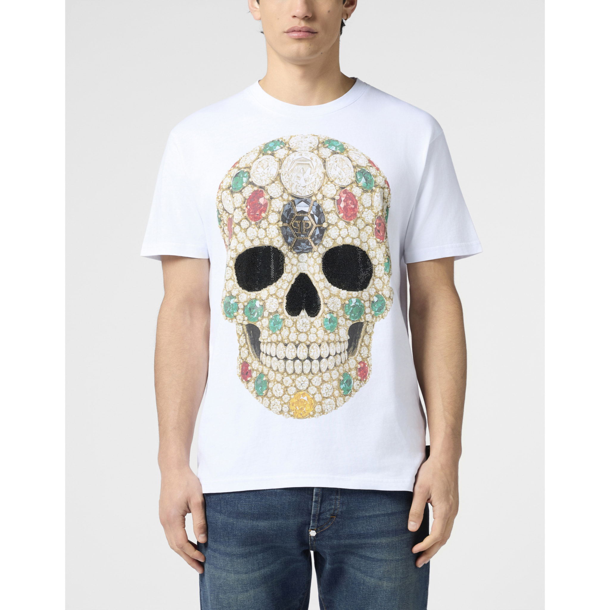 PHILIPP PLEIN Camiseta Cuello Redondo Ss SKULL