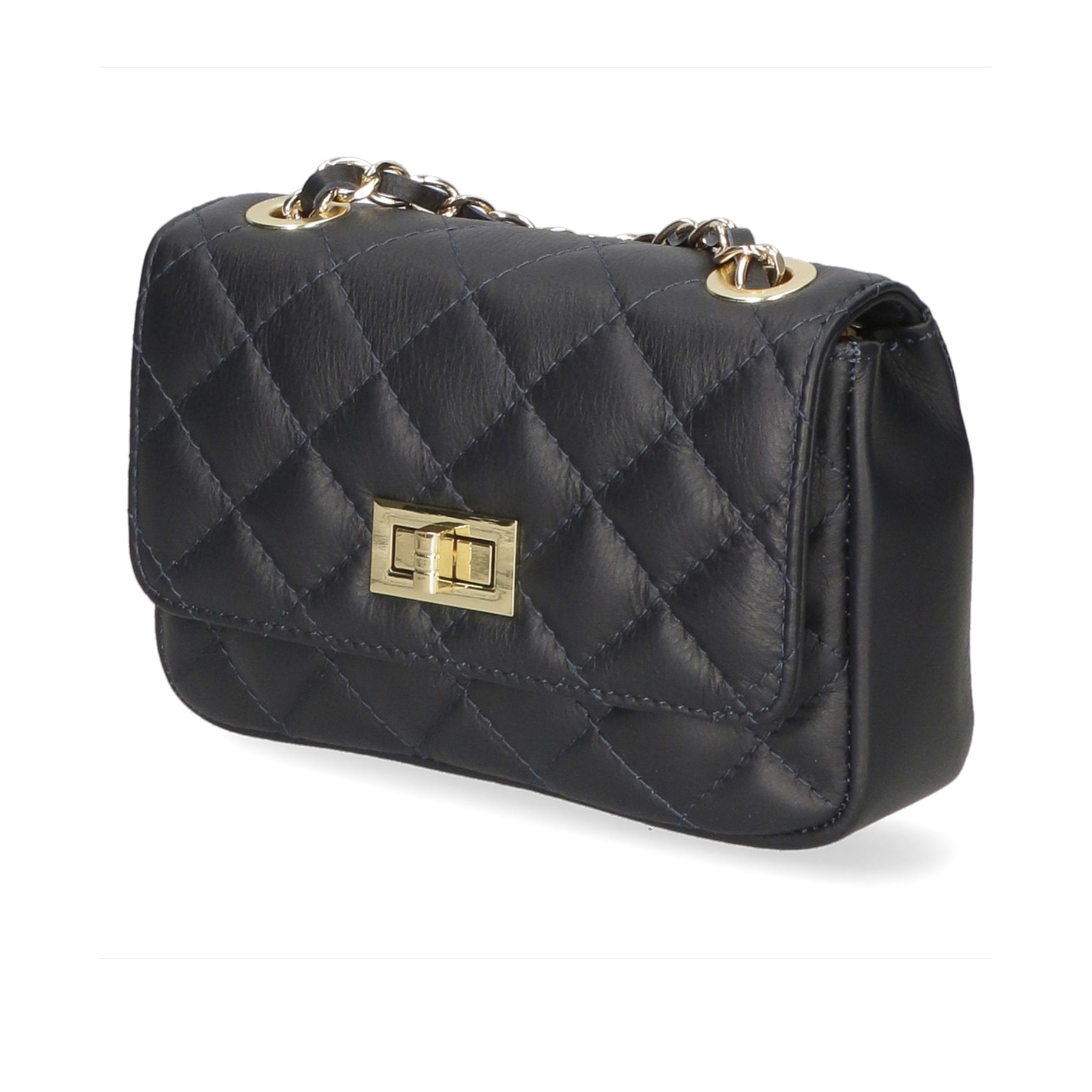 Borsa a spalla da donna - Modello Carolina - Vera pelle - 20.0 x 13.0 x 6.0 cm