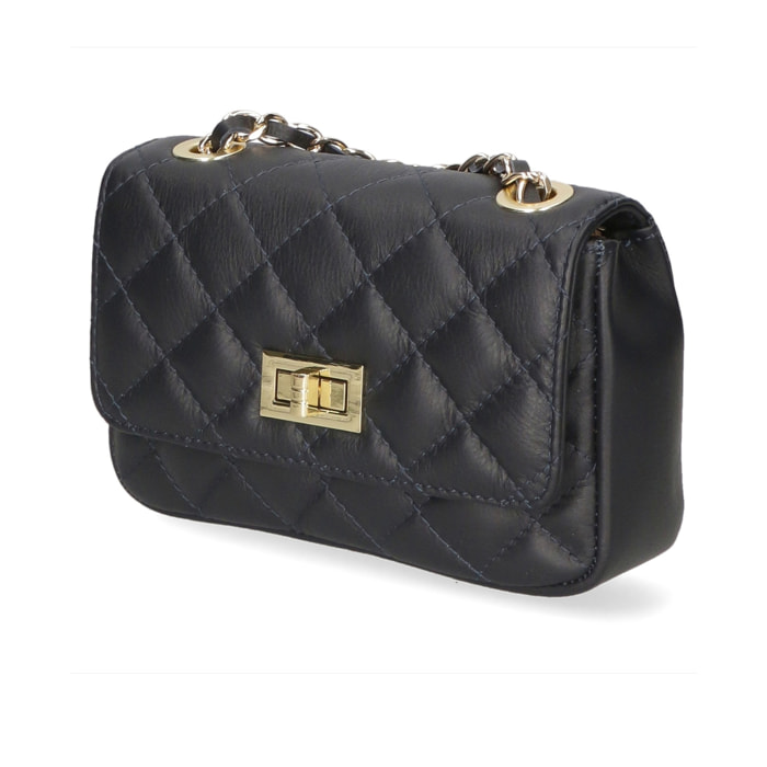 Borsa a spalla da donna - Modello Carolina - Vera pelle - 20.0 x 13.0 x 6.0 cm