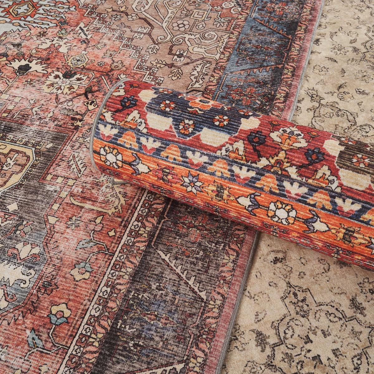 Tapis grand salon  kilim motif oriental, ORIA, tissée et chaleureuse