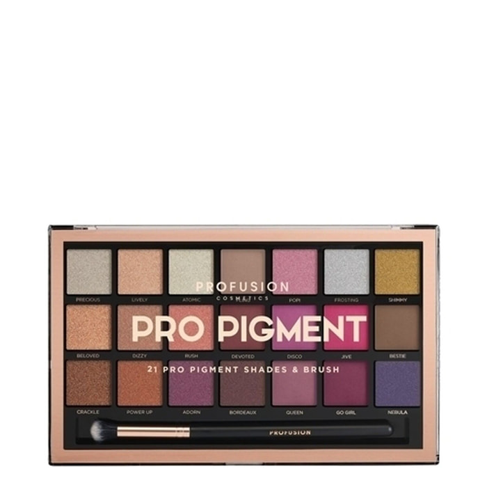 Palette Pro Pigment - 21 Ombres à Paupières