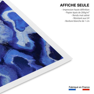 Poster bleu malte Affiche seule