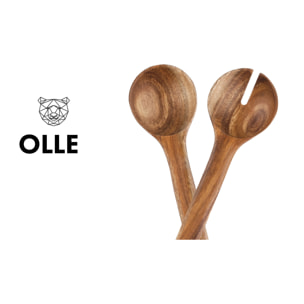 Couverts à salade en bois d'acacia OLLE
