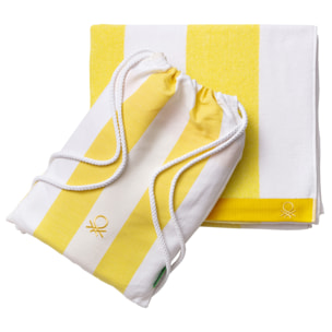 Set 2pc toalla de playa y mochila a juego benetton